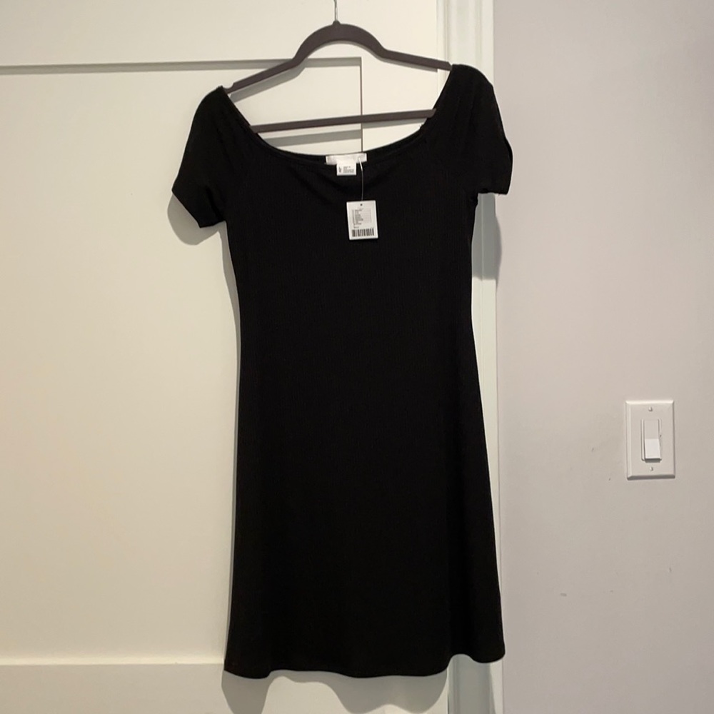 Cooperative off the shoulder ribbed dress. NWT